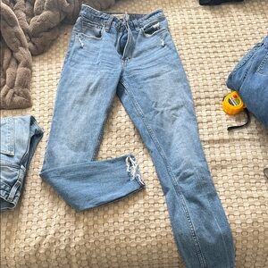 Classic Blue Women's Abercrombie curve love Jeans